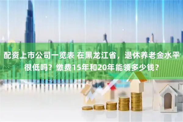 配资上市公司一览表 在黑龙江省，退休养老金水平很低吗？缴费15年和20年能领多少钱？